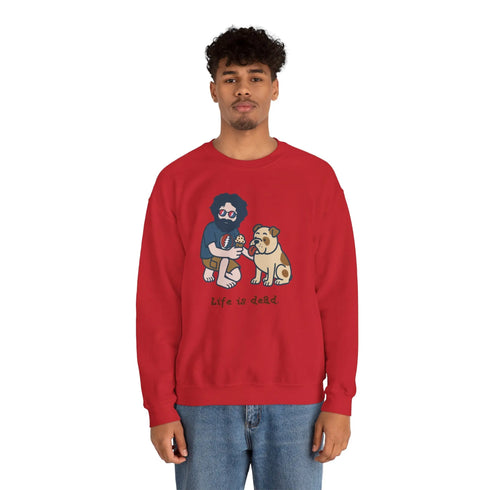 Grateful Dead - Jerry and Frank Are Sharin' | Life is dead. Crewneck Sweatshirt - StealieShop